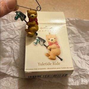Hallmark Ornament 2012 Yuletide Ride beat hobby horse